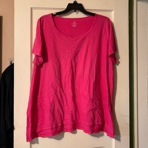 Lands End Bright Pink T-shirt